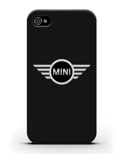 Чехол с логотипом Mini силиконовый для iPhone 4/4s