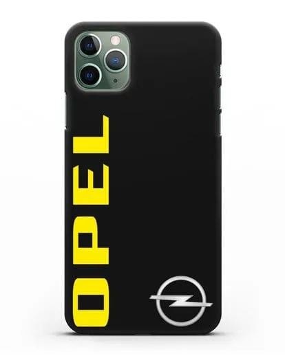 Чехол с надписью Opel и логотипом силиконовый для iPhone 11 Pro Max