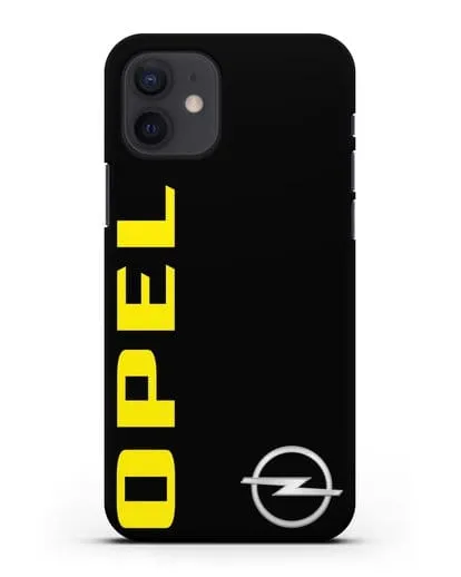 Чехол с надписью Opel и логотипом силиконовый для iPhone 12