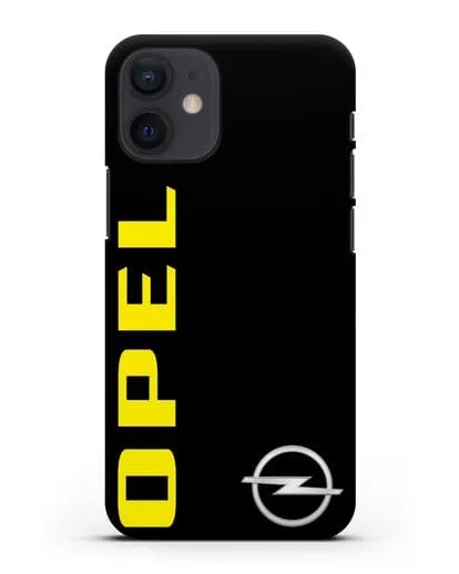 Чехол с надписью Opel и логотипом силиконовый для iPhone 12 mini