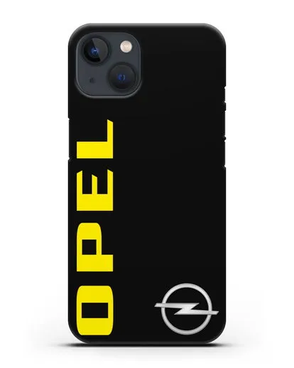 Чехол с надписью Opel и логотипом силиконовый для iPhone 13