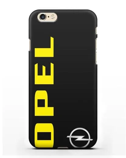 Чехол с надписью Opel и логотипом силиконовый для iPhone 6