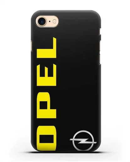 Чехол с надписью Opel и логотипом силиконовый для iPhone 7
