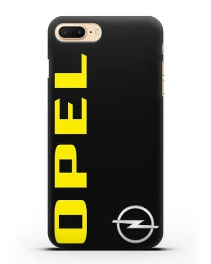 Чехол с надписью Opel и логотипом силиконовый для iPhone 7 Plus