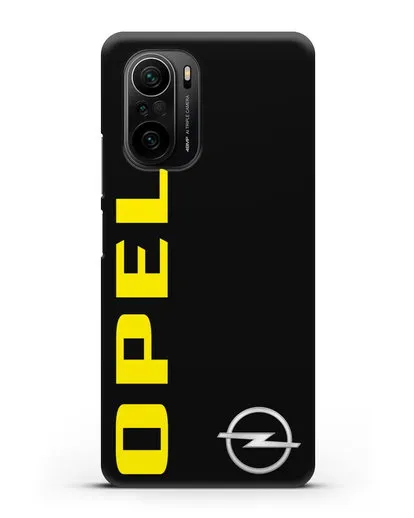 Чехол с надписью Opel и логотипом силиконовый для Xiaomi Poco F3