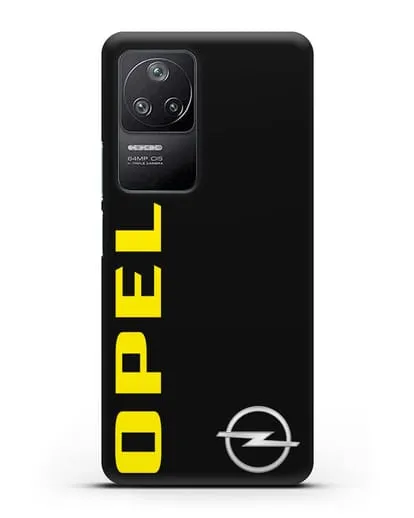 Чехол с надписью Opel и логотипом силиконовый для Xiaomi Poco F4