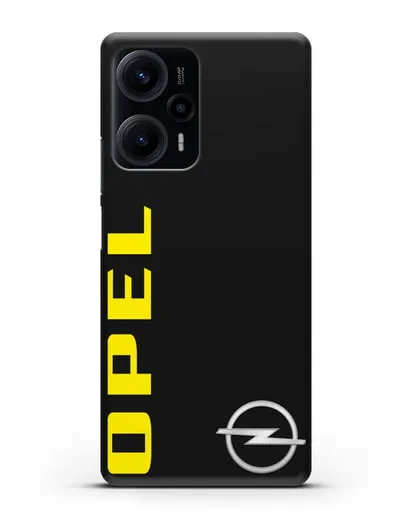 Чехол с надписью Opel и логотипом силиконовый для Xiaomi Poco F5