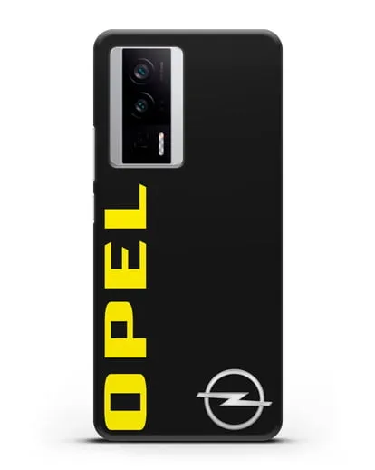 Чехол с надписью Opel и логотипом силиконовый для Xiaomi Poco F5 Pro