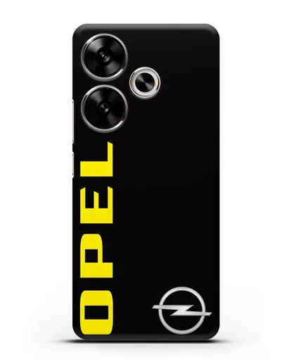 Чехол с надписью Opel и логотипом силиконовый для Xiaomi Poco F6