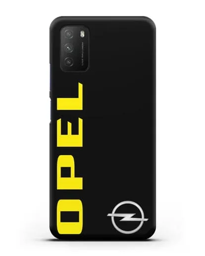 Чехол с надписью Opel и логотипом силиконовый для Xiaomi Poco M3