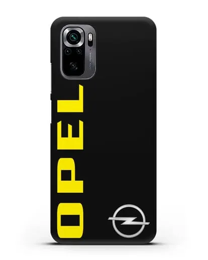 Чехол с надписью Opel и логотипом силиконовый для Xiaomi Poco M5s