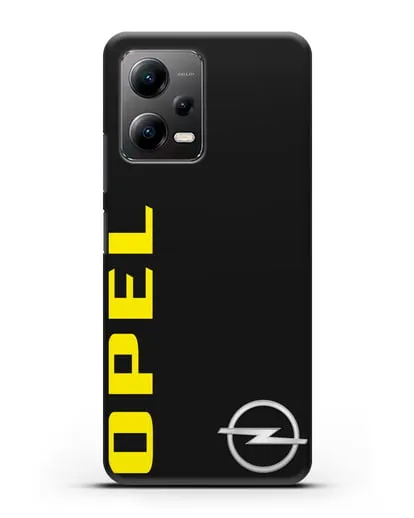 Чехол с надписью Opel и логотипом силиконовый для Xiaomi Poco X5