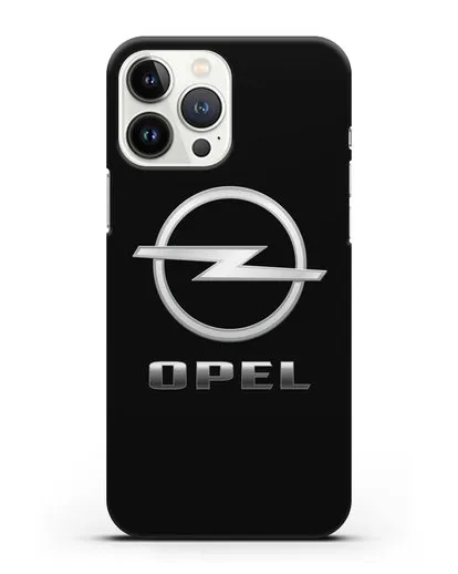 Чехол с логотипом Opel силиконовый для iPhone 13 Pro Max