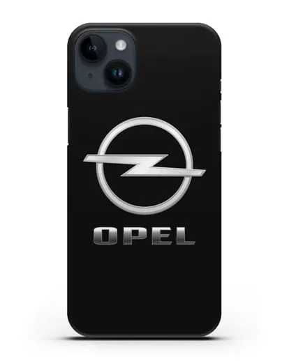 Чехол с логотипом Opel силиконовый для iPhone 14 Plus