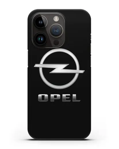 Чехол с логотипом Opel силиконовый для iPhone 14 Pro