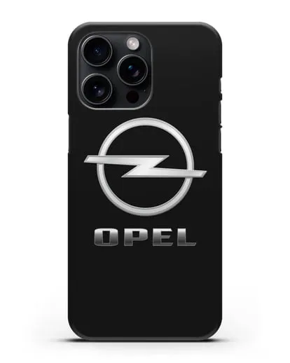 Чехол с логотипом Opel силиконовый для iPhone 15 Pro Max
