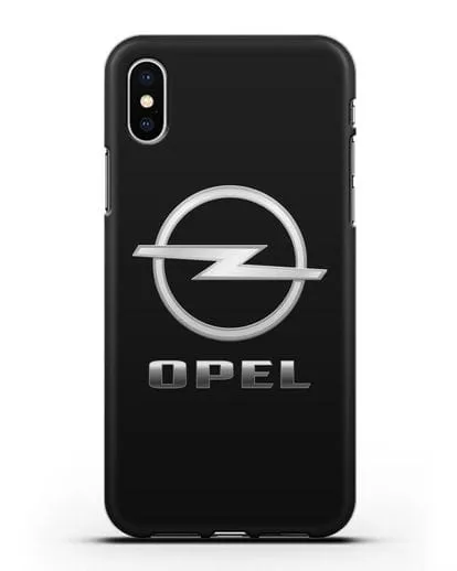 Чехол с логотипом Opel силиконовый для iPhone X