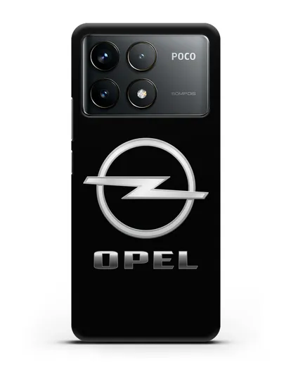 Чехол с логотипом Opel силиконовый для Xiaomi Poco F6 Pro