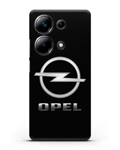 Чехол с логотипом Opel силиконовый для Xiaomi Poco M6 Pro