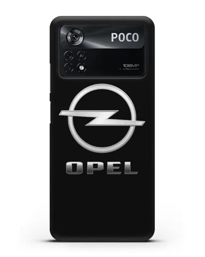 Чехол с логотипом Opel силиконовый для Xiaomi Poco X4 Pro