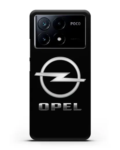 Чехол с логотипом Opel силиконовый для Xiaomi Poco X6 Pro