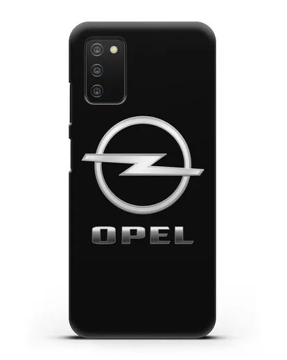 Чехол с логотипом Opel силиконовый для Samsung Galaxy A03S [SM-A037F]