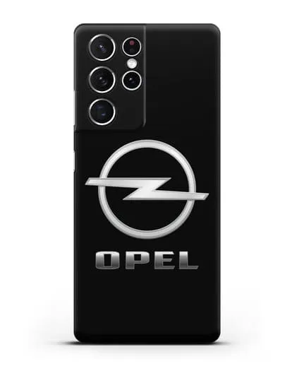 Чехол с логотипом Opel силиконовый для Samsung Galaxy S21 Ultra [SM-G998B]