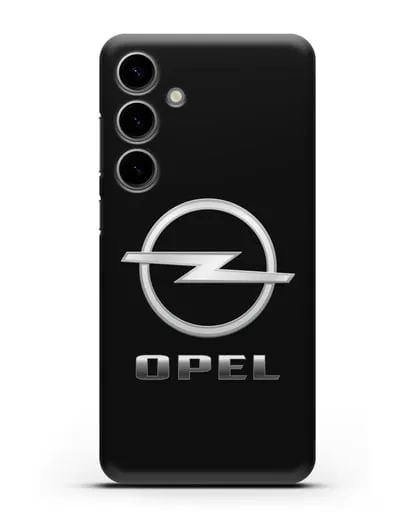 Чехол с логотипом Opel силиконовый для Samsung Galaxy S24 Plus