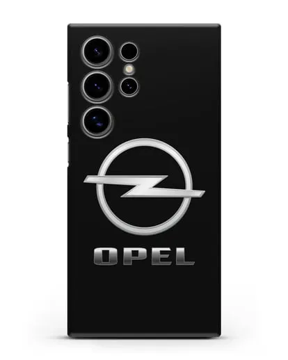 Чехол с логотипом Opel силиконовый для Samsung Galaxy S24 Ultra