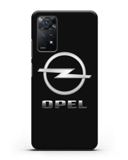 Чехол с логотипом Opel силиконовый для Xiaomi Redmi Note 11 Pro