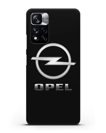 Чехол с логотипом Opel силиконовый для Xiaomi Redmi Note 11 Pro Plus