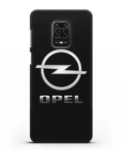 Чехол с логотипом Opel силиконовый для Xiaomi Redmi Note 9 Pro