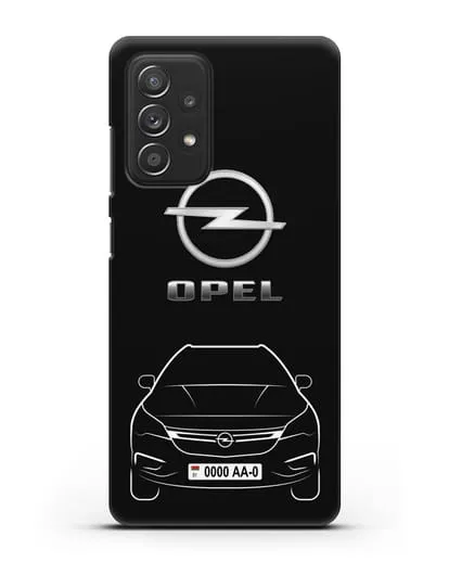 Чехол Opel с номерным знаком силиконовый для Samsung Galaxy A53