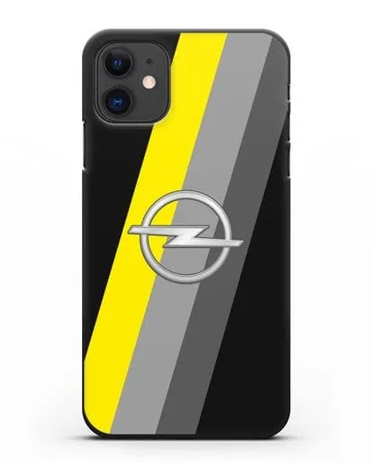 Чехол с логотипом Опель силиконовый для iPhone 11