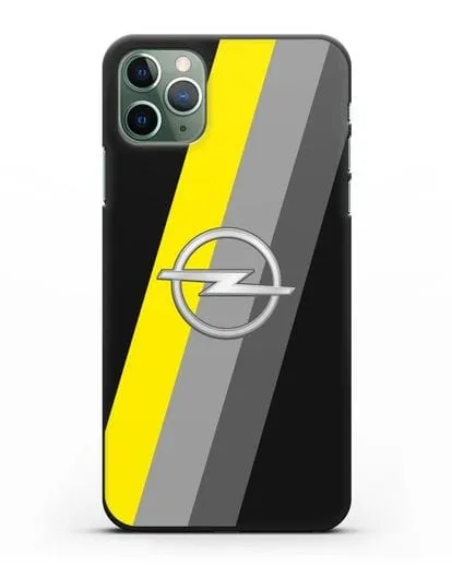 Чехол с логотипом Опель силиконовый для iPhone 11 Pro