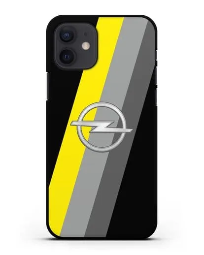 Чехол с логотипом Опель силиконовый для iPhone 12