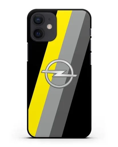 Чехол с логотипом Опель силиконовый для iPhone 12 mini