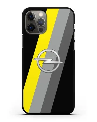 Чехол с логотипом Опель силиконовый для iPhone 12 Pro