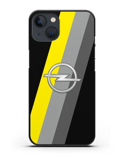 Чехол с логотипом Опель силиконовый для iPhone 13 Mini