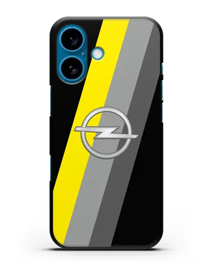 Чехол с логотипом Опель силиконовый для iPhone 16