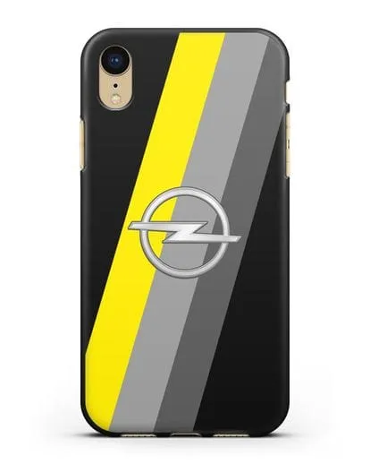 Чехол с логотипом Опель силиконовый для iPhone XR
