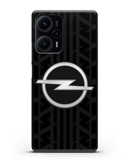 Чехол с эмблемой Opel с протектором шин силиконовый для Xiaomi Poco F5