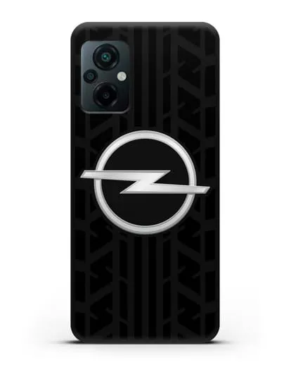 Чехол с эмблемой Opel с протектором шин силиконовый для Xiaomi Poco M5