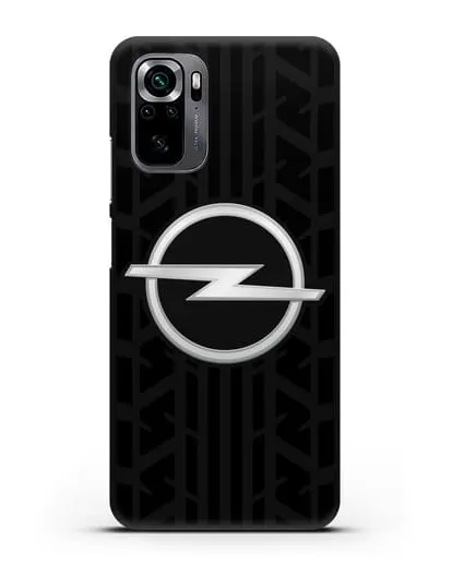 Чехол с эмблемой Opel с протектором шин силиконовый для Xiaomi Poco M5s