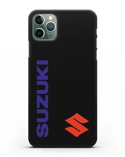 Чехол с надписью Suzuki и логотипом силиконовый для iPhone 11 Pro Max