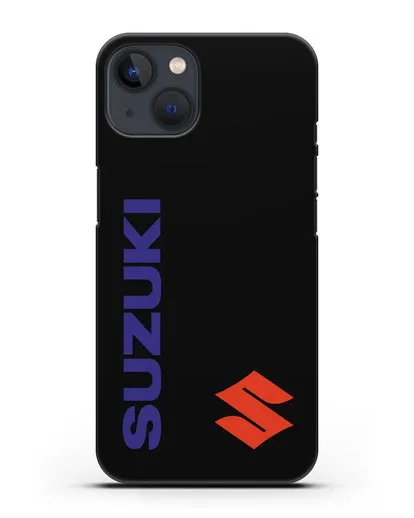 Чехол с надписью Suzuki и логотипом силиконовый для iPhone 13 Mini