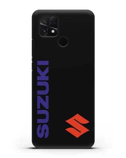 Чехол с надписью Suzuki и логотипом силиконовый для Xiaomi Poco C40