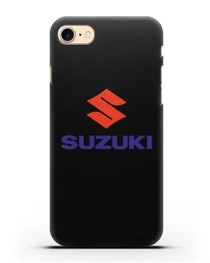 Чехол с логотипом Сузуки силиконовый для iPhone 8