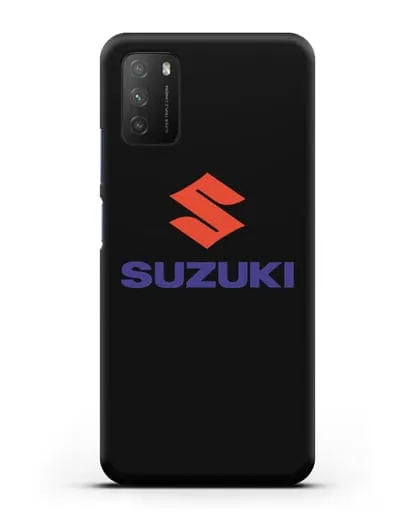 Чехол с логотипом Сузуки силиконовый для Xiaomi Poco M3