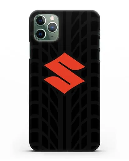 Чехол с эмблемой Suzuki с протектором шин силиконовый для iPhone 11 Pro Max